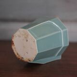 art deco porcelain pot, wall planter, plant pot, cache pot