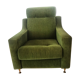 Vintage club armchair in hilly velvet.