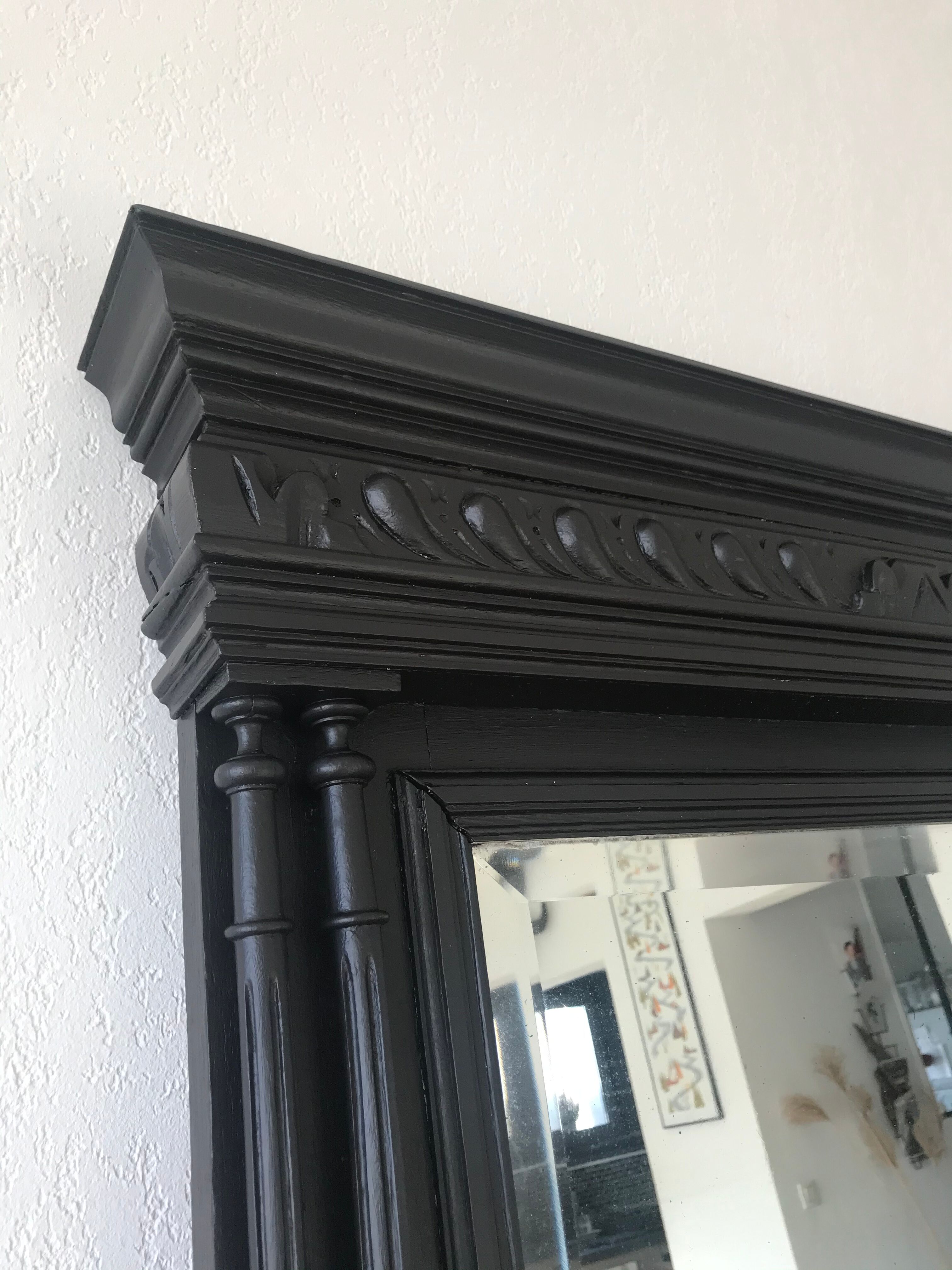 Mirror black trumeau - 107x81cm