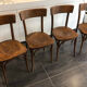Suite de 4 chaises de bistrot Thonet, années 1960