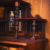 Antiker Gründerzeit-Schrank mit Wurzelfurnier – ca. 150 Jahre alt