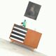 U-458 black and white sideboard by Jiri Jiroutek for Interier Praha