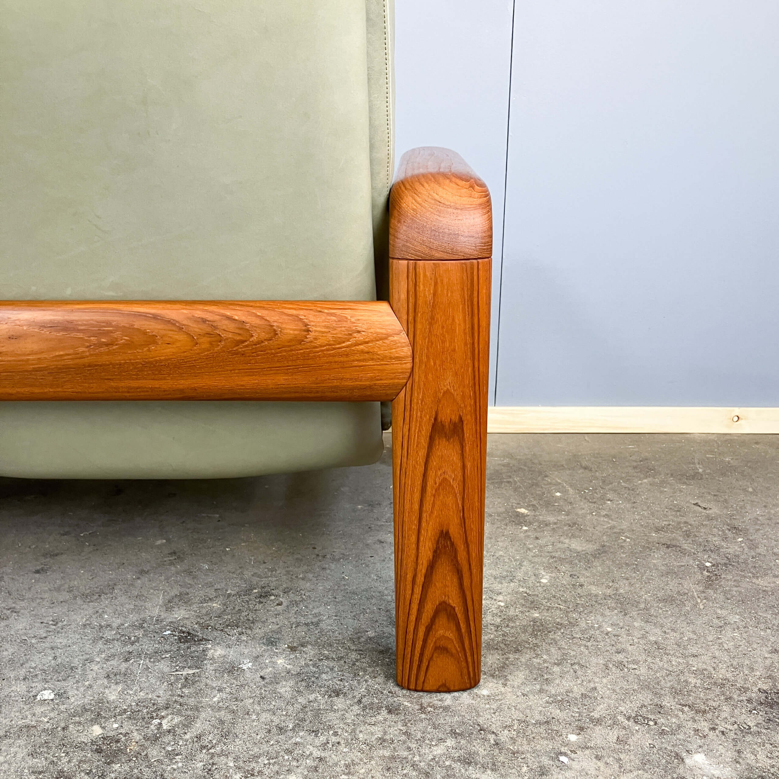 Seating set by Dyrlund, teak and leather, 1960s