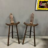 Brutalist bar top stools