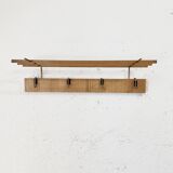 Vintage Scandinavian teak coat rack
