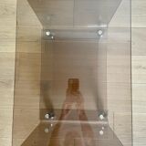Cube plexi fumé sur roulettes