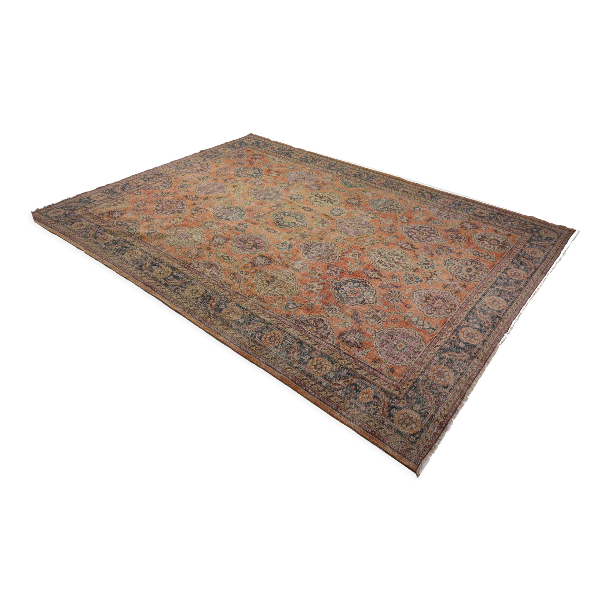 Anatolian handmade vintage rug 364 cm x 268 cm