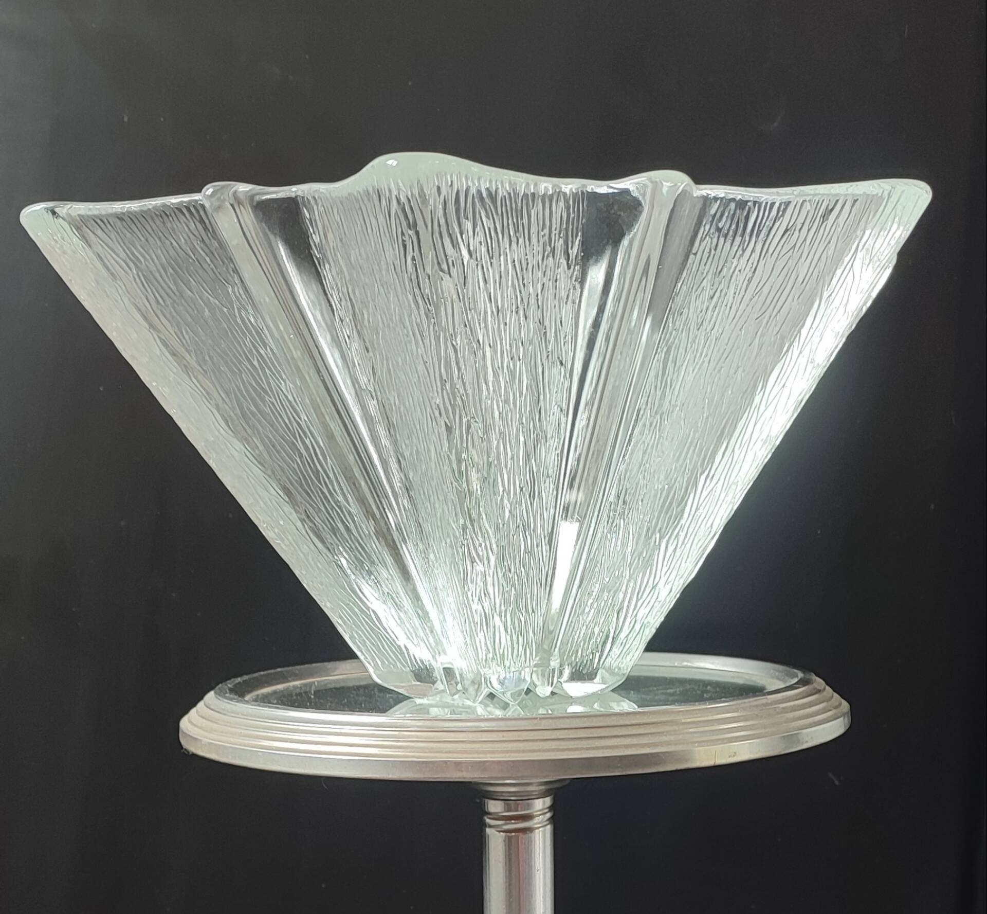 Large vintage salad bowl XXL Walther Glas