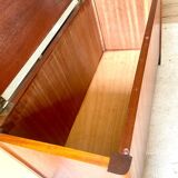 Vintage chest bench 1960. Sapele veneer
