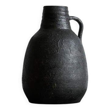 Vase en poterie style Wabi Sabi milieu 20ème siècle