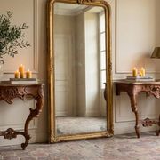 Pair of carved wall consoles in Louis XV style