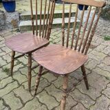 Pair of Baumann, Tacoma, vintage chairs, 1960s