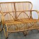 Vintage rattan Belse 8, Dutch Design, 1950, 2-seater sofa