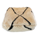 Benin Ouarain pure wool pouf