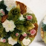 Assiettes en Barbotine Décor floral