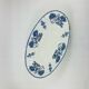 Oval Plate / Serving Dish Terre de Fer Sarreguemines model 1900 blue