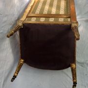 Queen's chair in gilded wood Louis XVI style