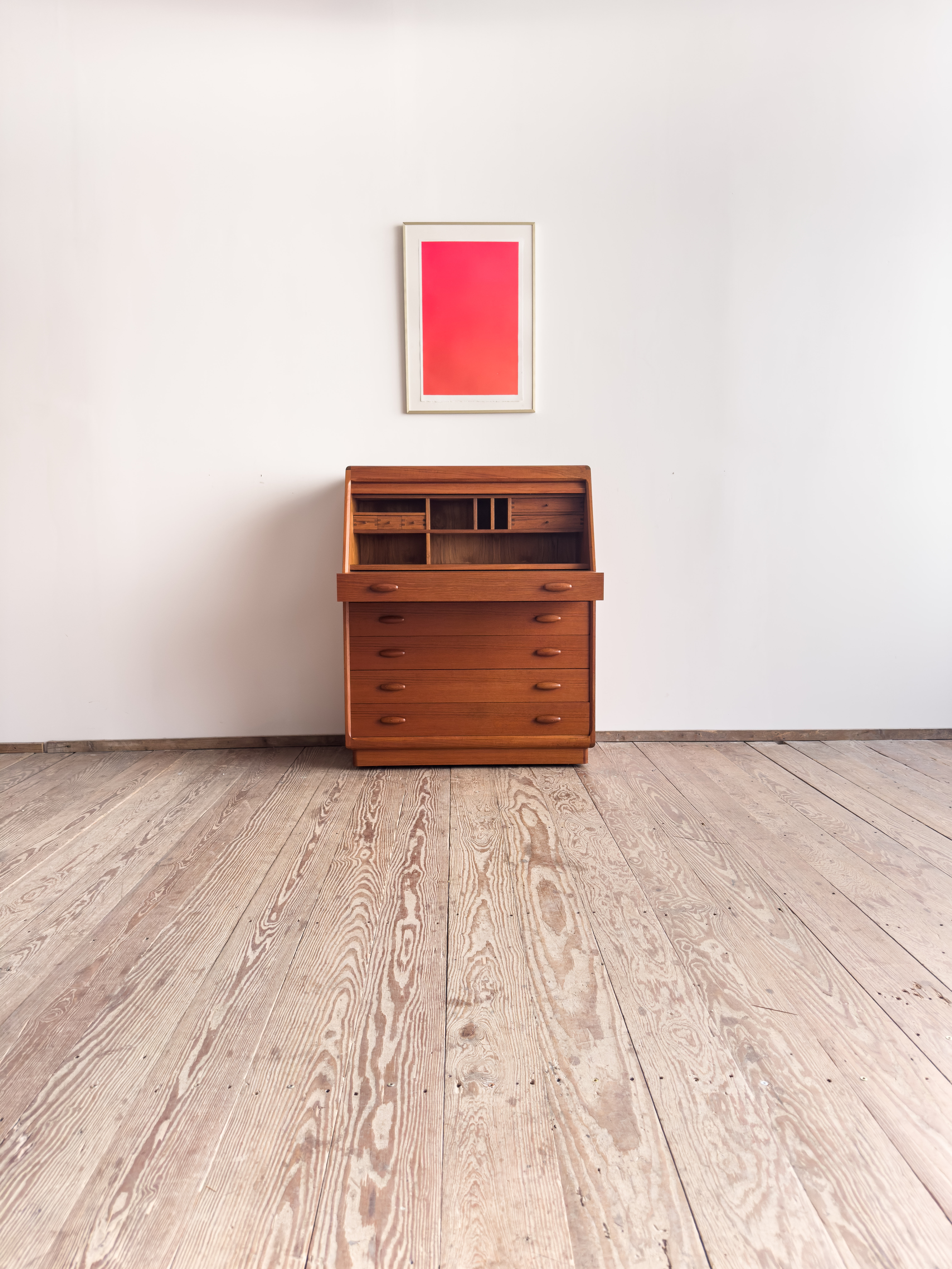 Teak Secretary Dyrlund Denmark Mid Century Desk