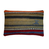 Vintage turkish kilim cushion cover, 30 x 50 cm