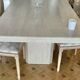 Vintage 180cm travertine dining table