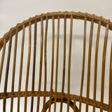 Vintage rattan chair by Dirk van Sliedregt Rohe Noordwolde 1960 from the Netherlands
