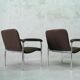 Mid-Century Easy Chairs in Tubular Steel from Thonet, 1970s, Set of 2.