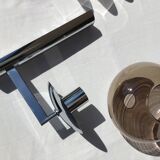 Sciolari smoked globe sconce 1970