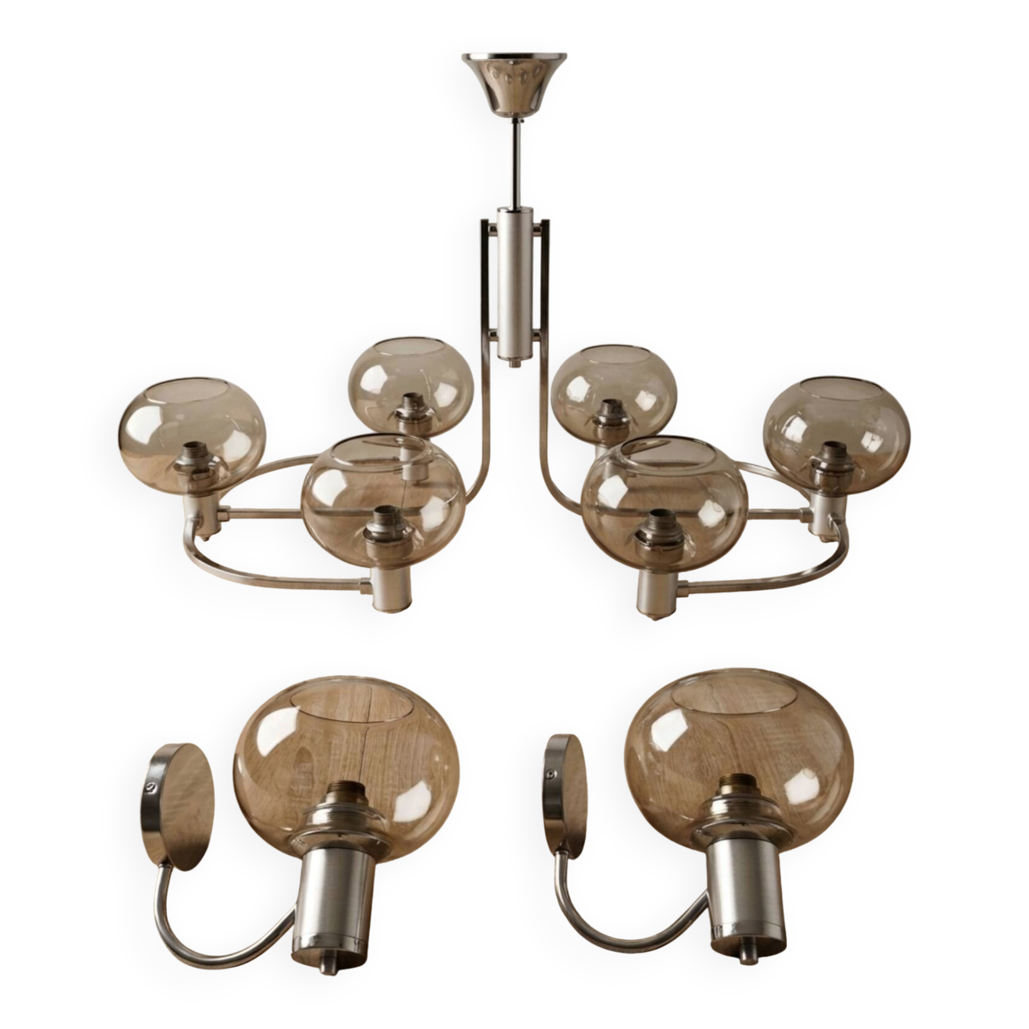 Vintage Delmas Lighting Ensemble (Sciolari Style)