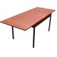 Table à manger extensible des années 60 en teck et métal