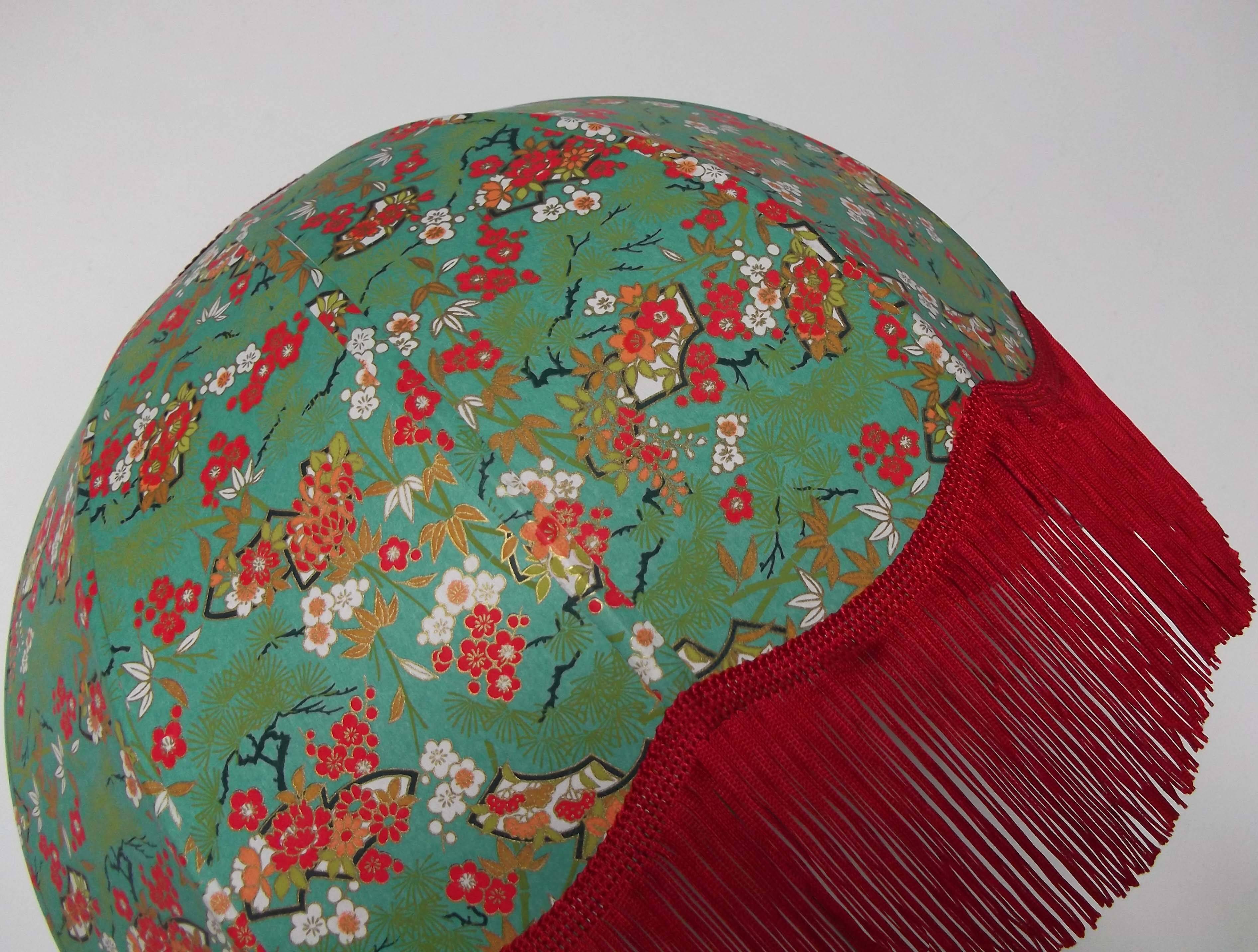 "Ania" retro fringed lampshade.