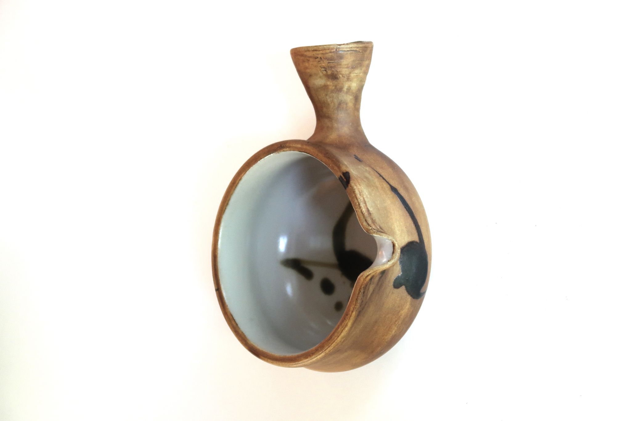 Saucier en céramique de la poterie de la colombe, années 70