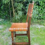Series of 6 leather chairs 1970