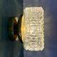 Vintage square glass globe wall/ceiling light.