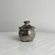 Speckled grey ceramic sugar bowl