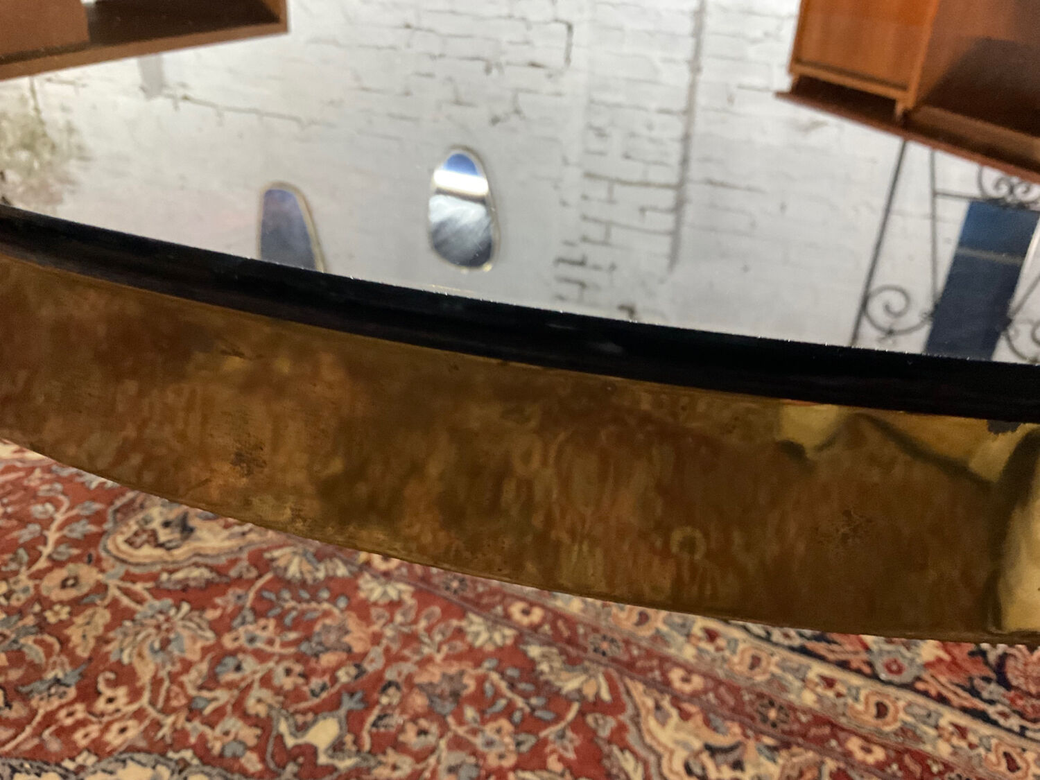 Empire style coffee table in solid bronze