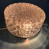 Plafonnier rond en verre ciselé