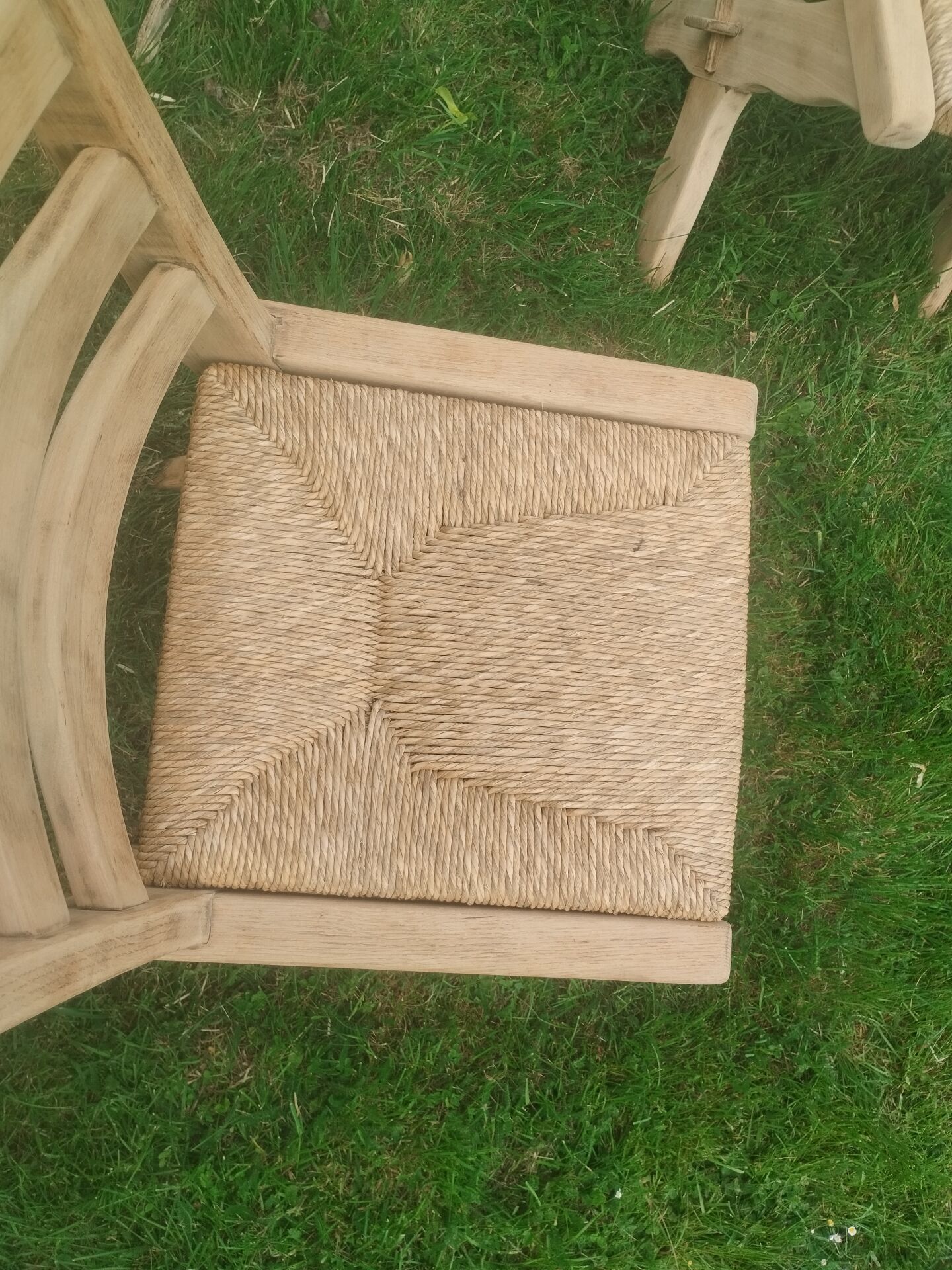 Pairs of vintage Scandinavian chairs with splayed legs.