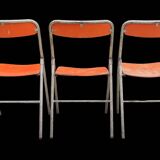 3 vintage folding chairs 1960s Souvignet
