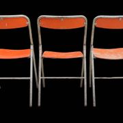 3 vintage folding chairs 1960s Souvignet