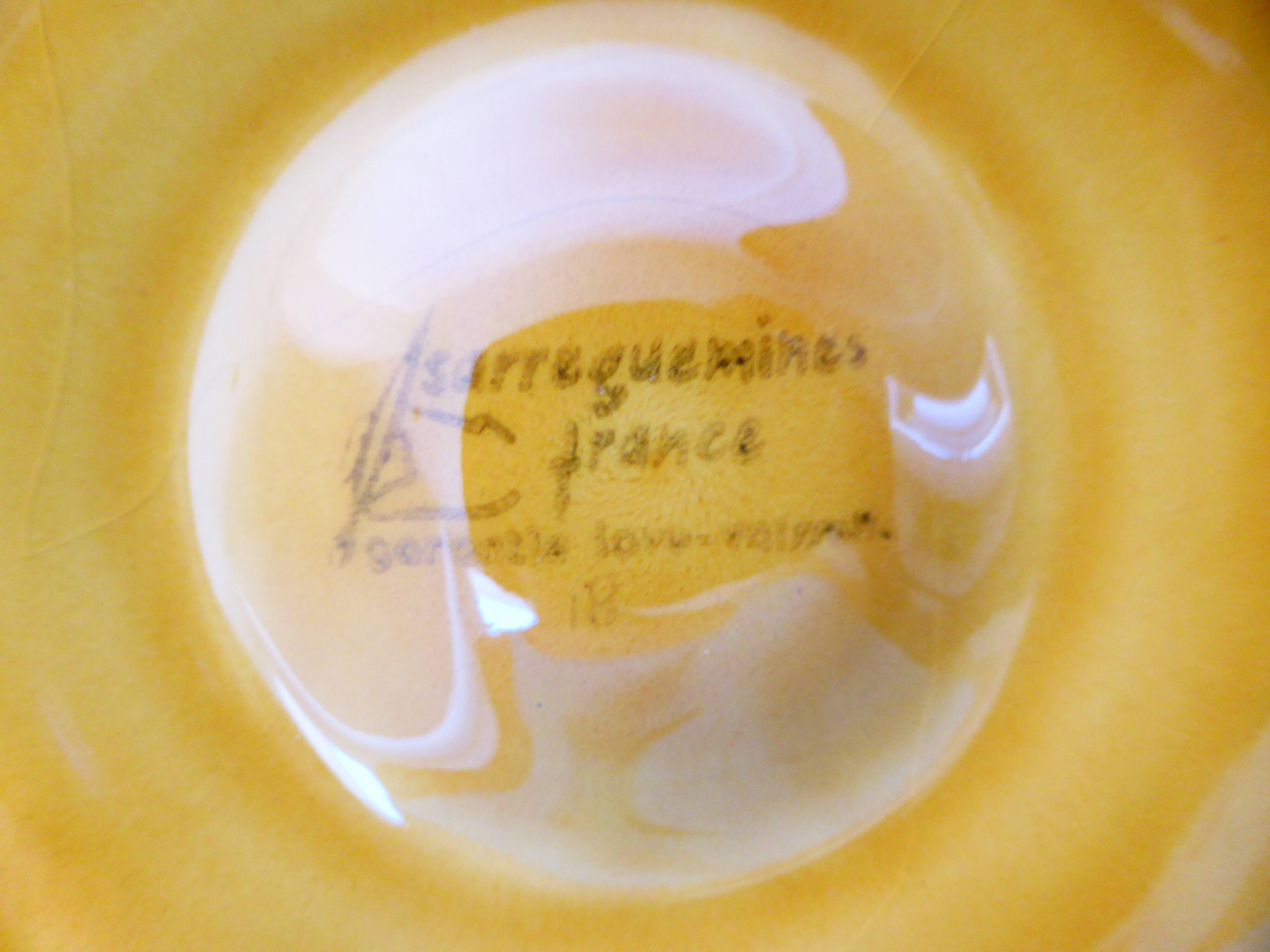 5 plates and a platter for oysters or shellfish from Sarreguemines 2106161