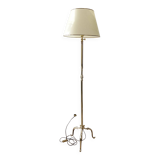 Vintage bronze and brass tripod floor lamp from the 1960s/70s – Adjustable height 190 cm