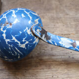Louche émaillée bleue vintage