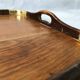 Oak and brass tray
