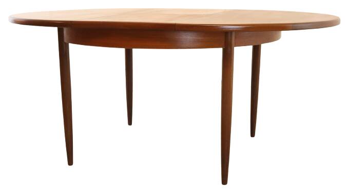 vintage G-Plan ronde eetkamertafel 'Burnstones'