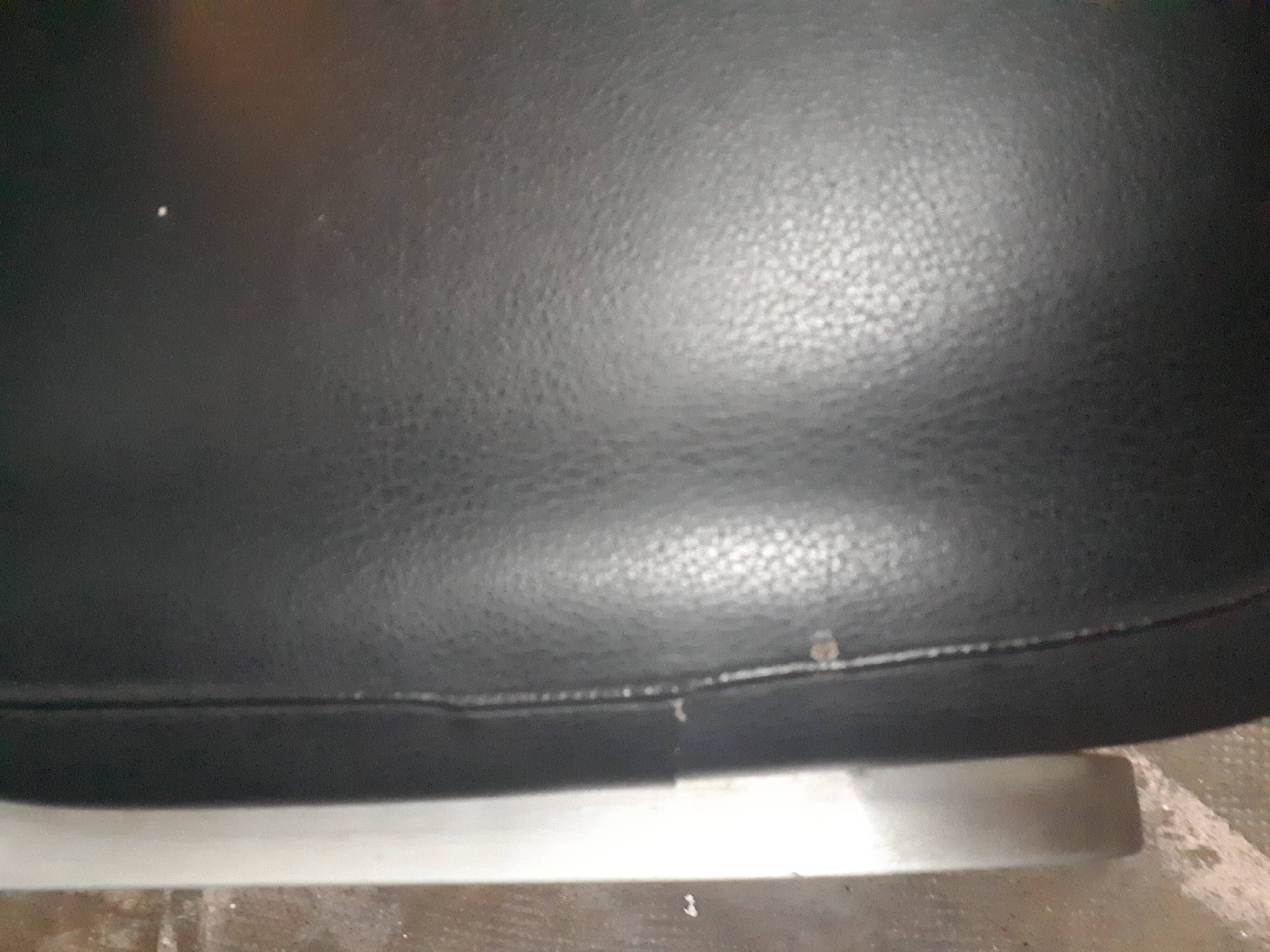 pair of vintage design chair 1960 aluminium skai black