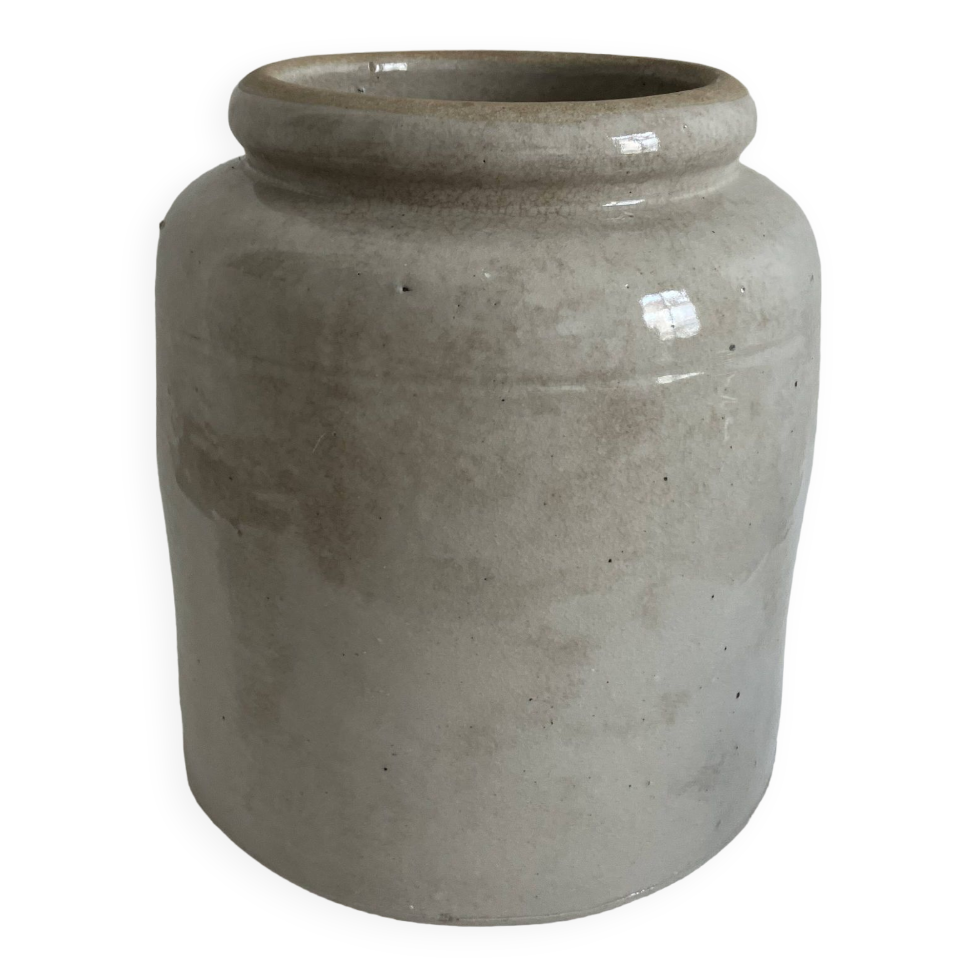 Pot En Grès Vernissé – Fait Main – Artisanal – Occasion