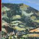 View of a mountain village, oil on canvas
