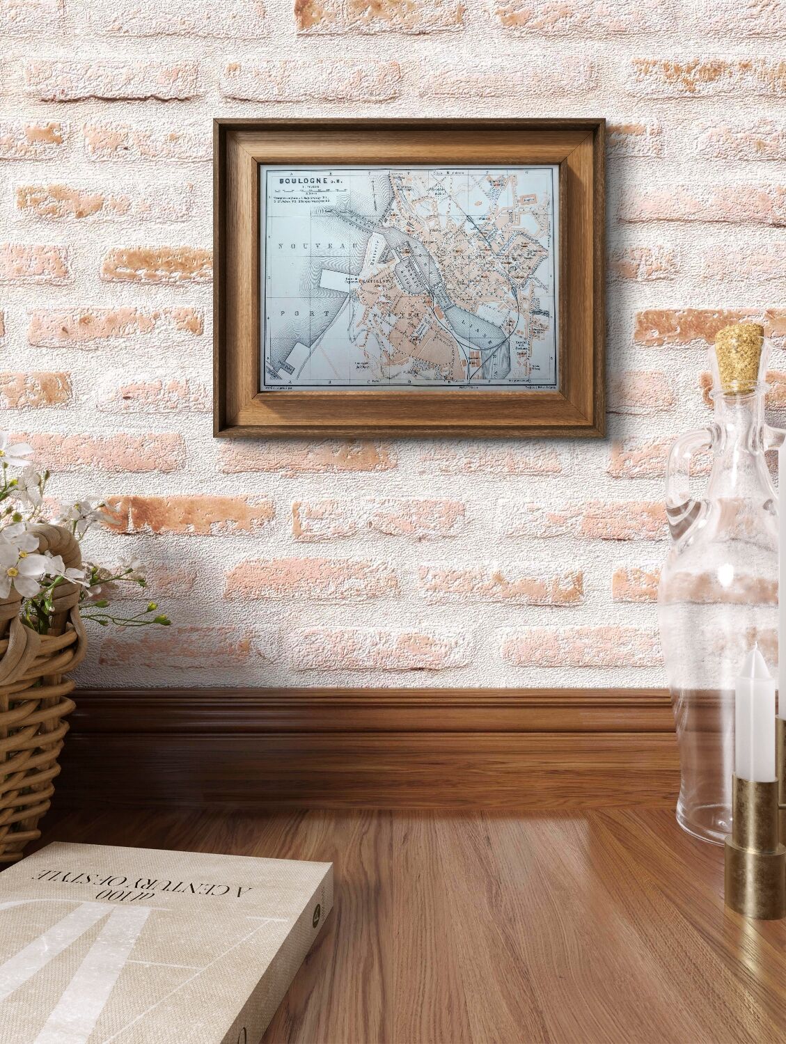 Printed in 1902, Map of Boulogne-sur-Mer, Pas-de-Calais.