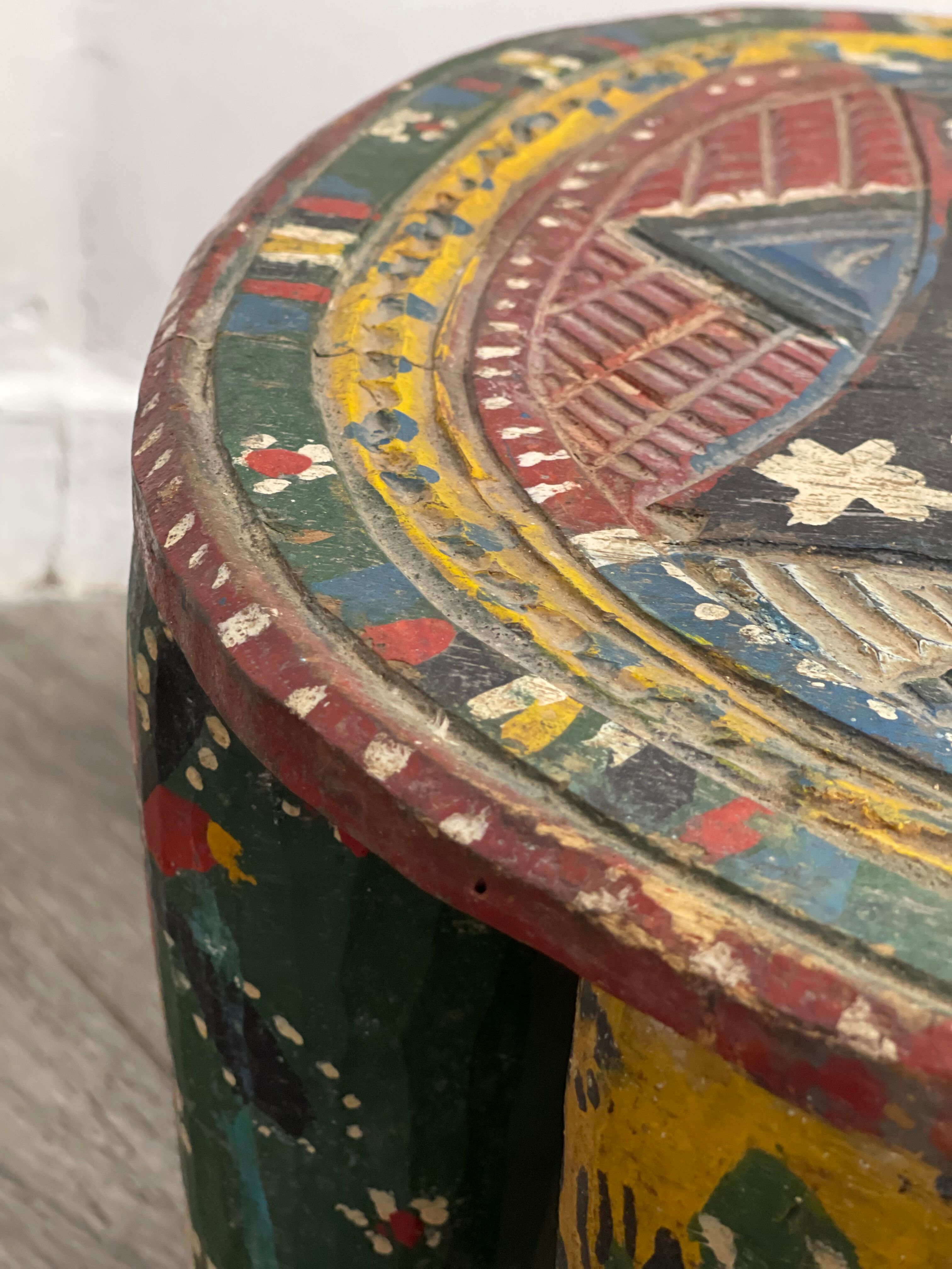 African wooden stool Zindi