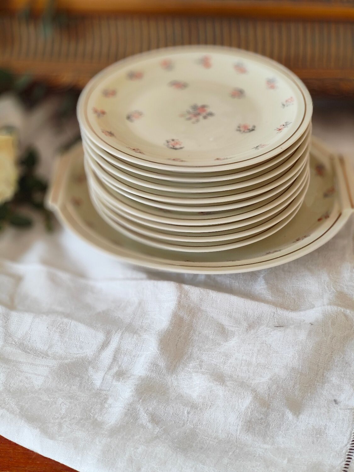 Theodore Haviland porcelain pastry set